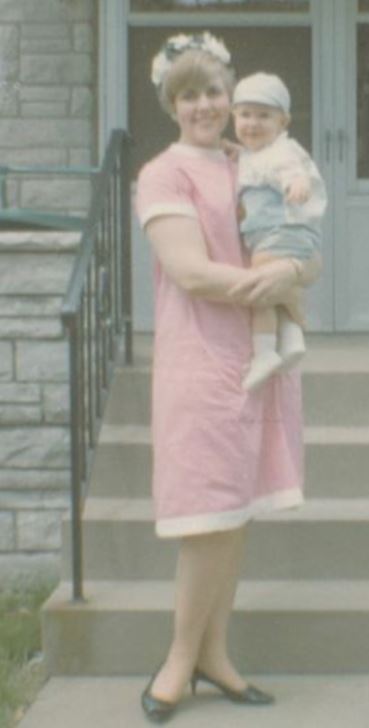 Leota Gunn with her baby James Gunn